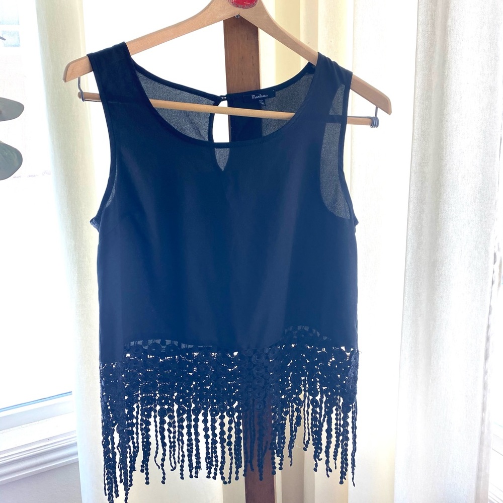 Monteau Fringe Tank Top